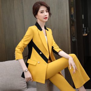 women asymmetric stripe pant suit plus size 5XL