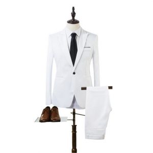2 Blazer Suit Sets for Men Vintage Classic Suit