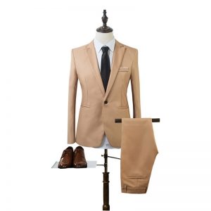 2 Blazer Suit Sets for Men Vintage Classic Suit