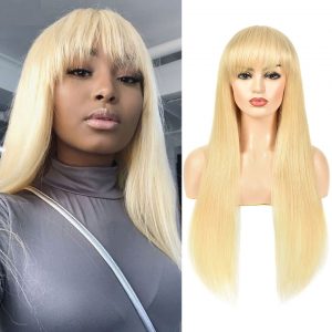 Blonde 613 Straight Human Hair Wigs