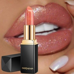 Handaiyan Waterproof Nude Glitter Lipstick